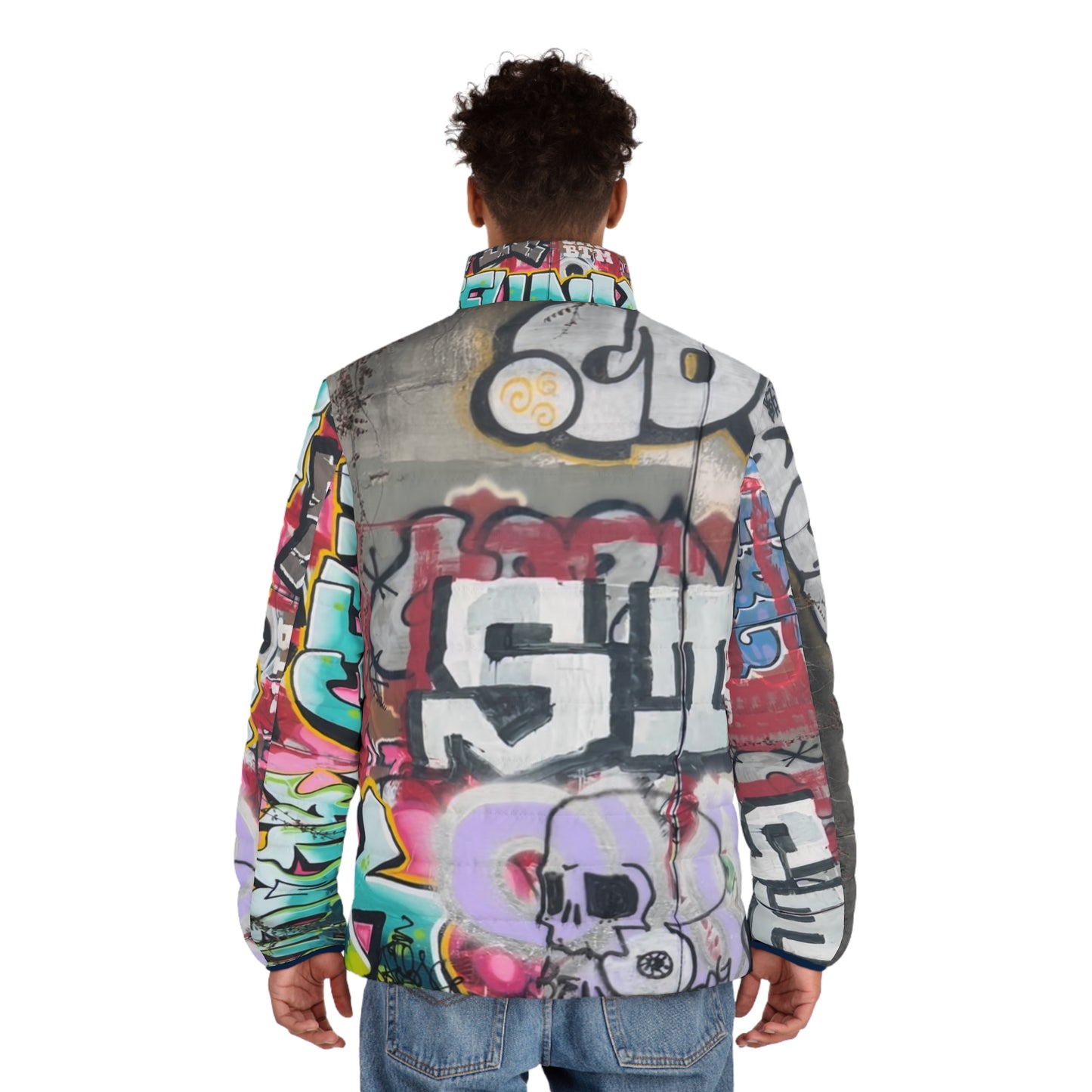 Graffiti Unisex Puffer Jacket (Geared Up Collection)