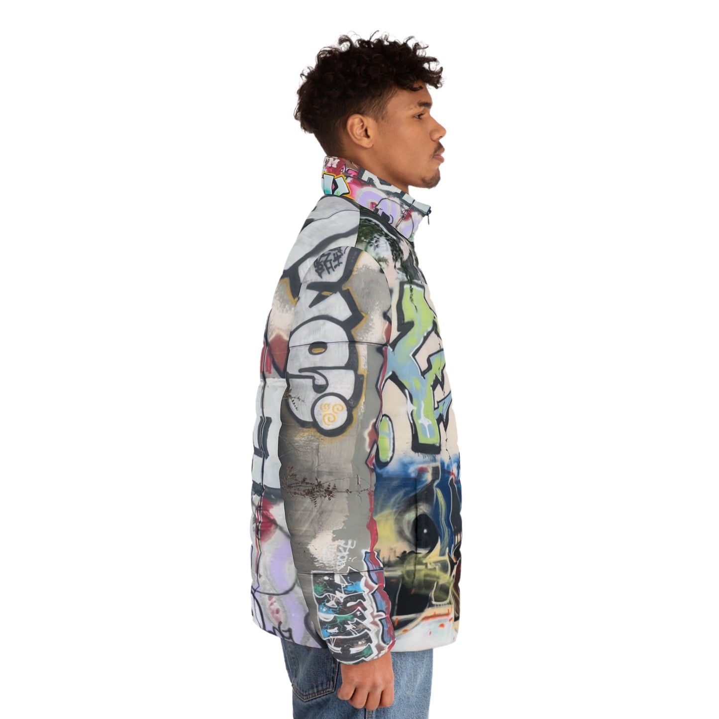 Graffiti Unisex Puffer Jacket (Geared Up Collection)