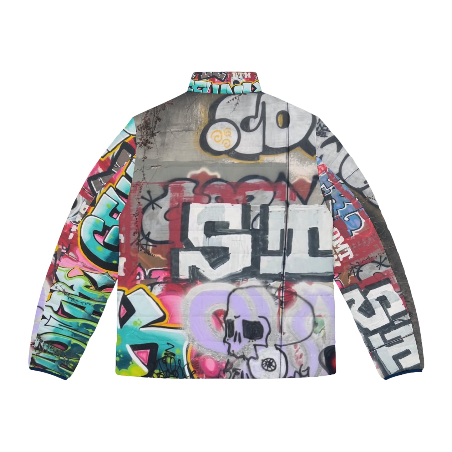 Graffiti Unisex Puffer Jacket (Geared Up Collection)