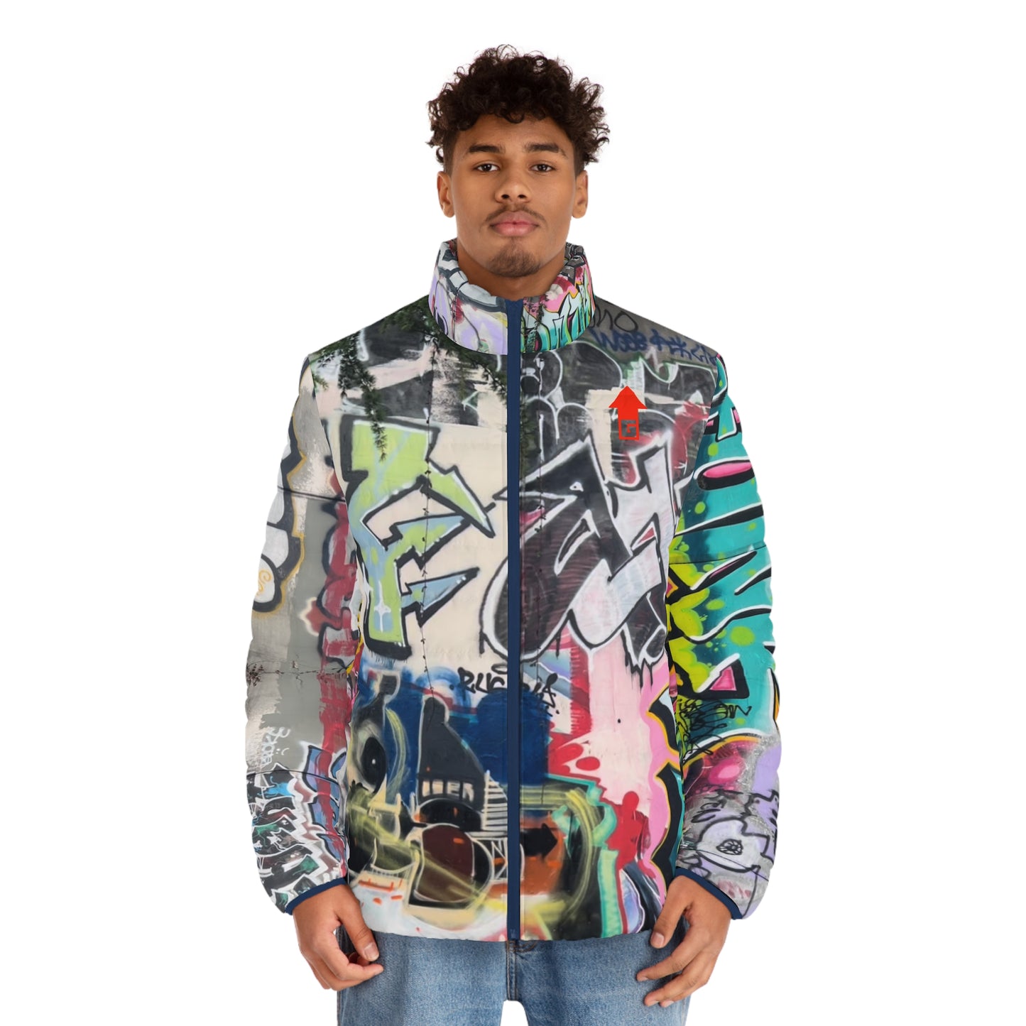 Graffiti Unisex Puffer Jacket (Geared Up Collection)