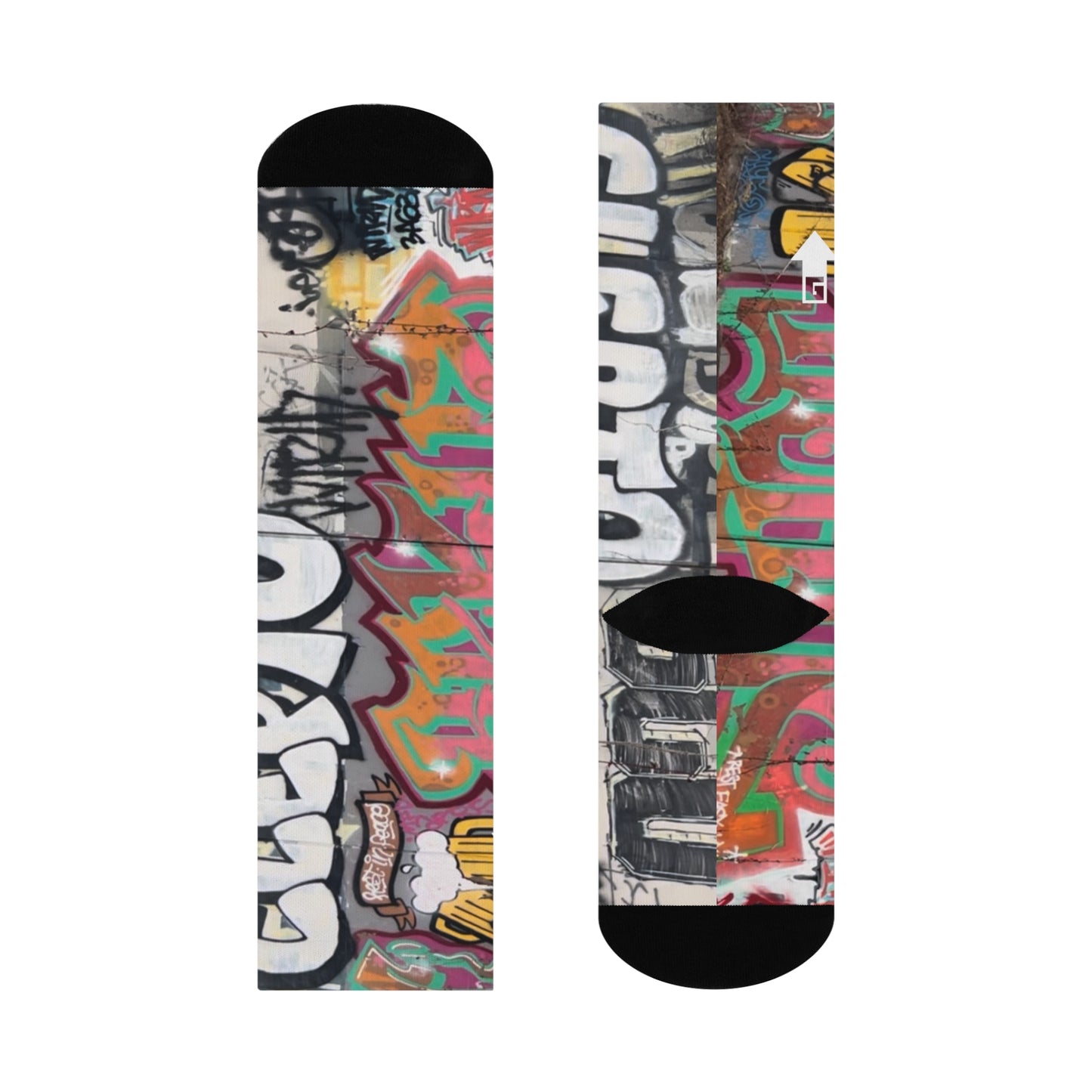 Graffiti Cushioned Crew Socks (Geared Up Collection)