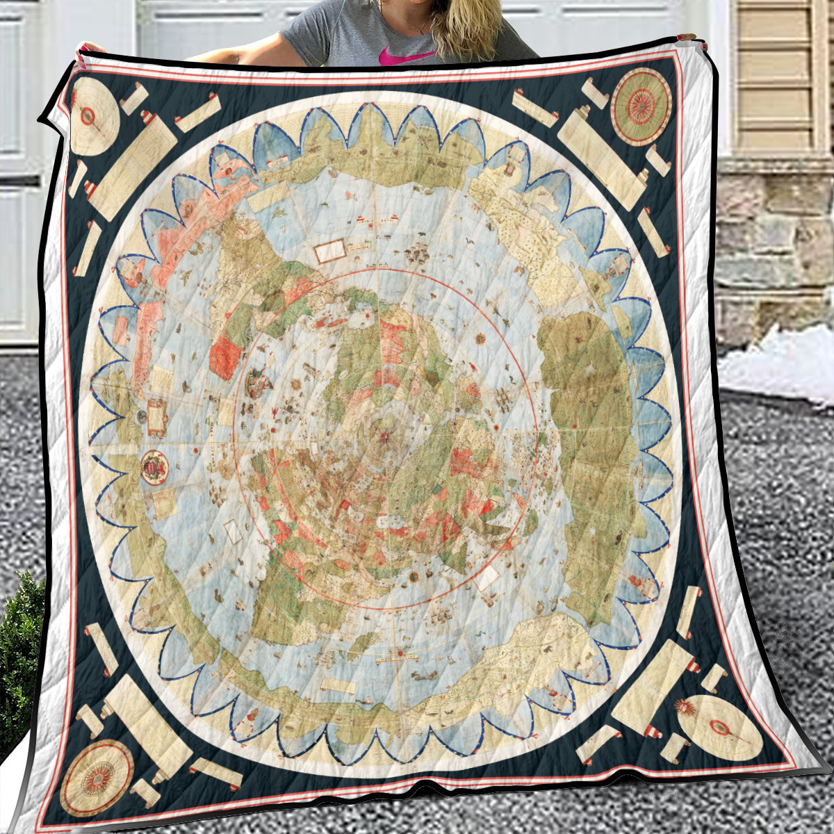 Universal Game Urbano Monte Map Of The World Quilt
