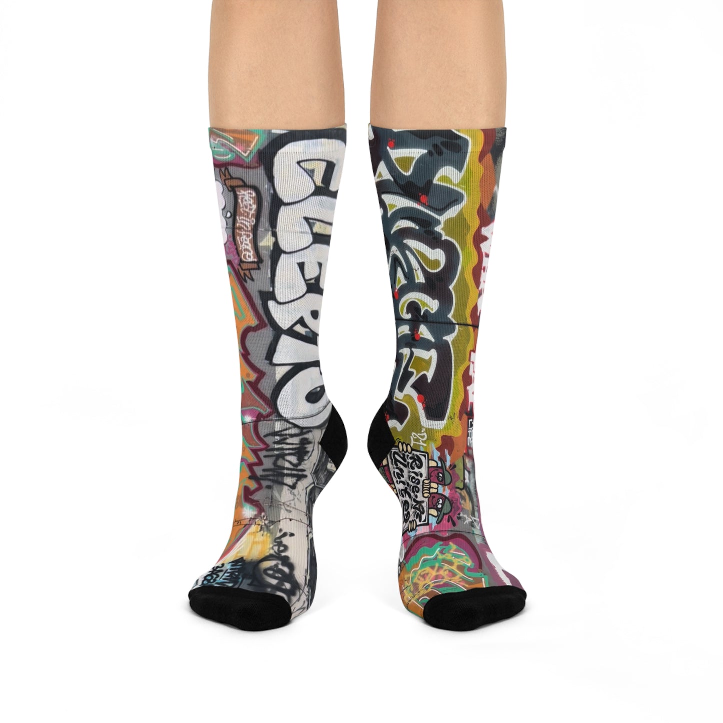 Graffiti Cushioned Crew Socks (Geared Up Collection)