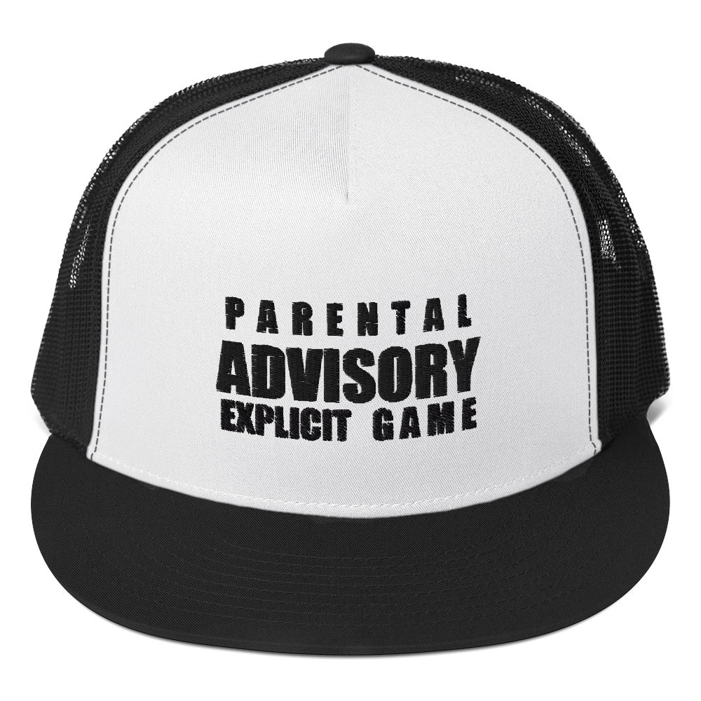 Explicit Game (Black Letters) Trucker Cap (Geared Up Collection)