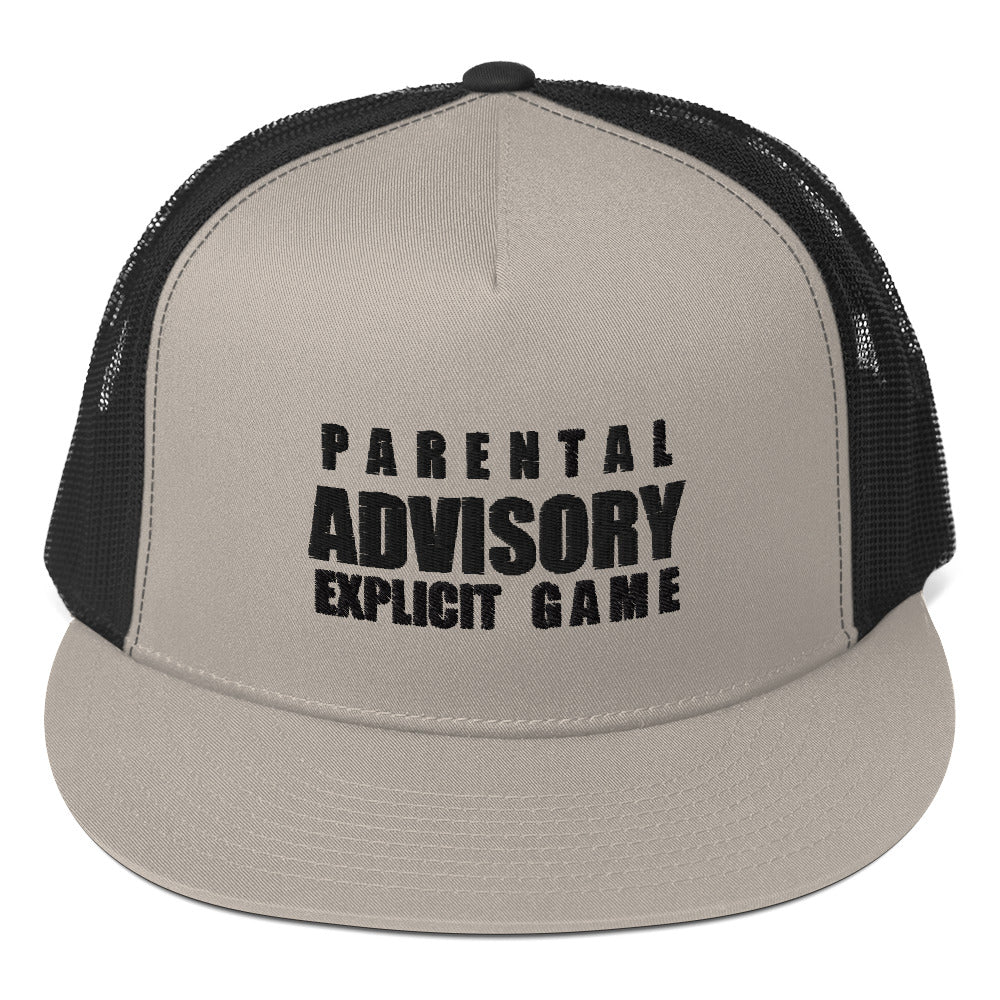 Explicit Game (Black Letters) Trucker Cap (Geared Up Collection)