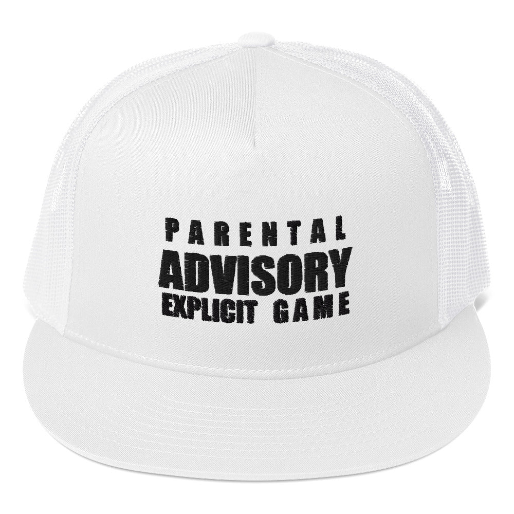 Explicit Game (Black Letters) Trucker Cap (Geared Up Collection)