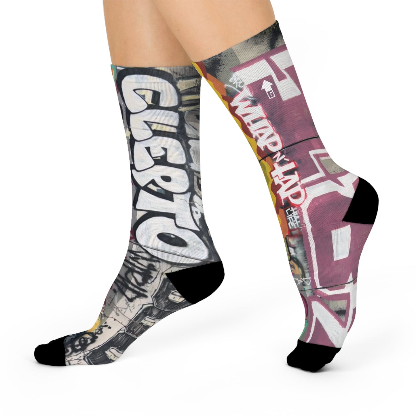 Graffiti Cushioned Crew Socks (Geared Up Collection)