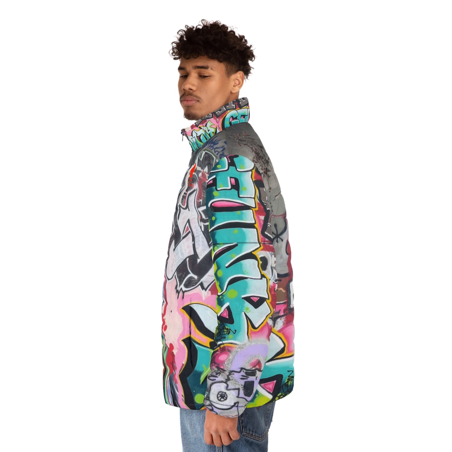 Graffiti Unisex Puffer Jacket (Geared Up Collection)
