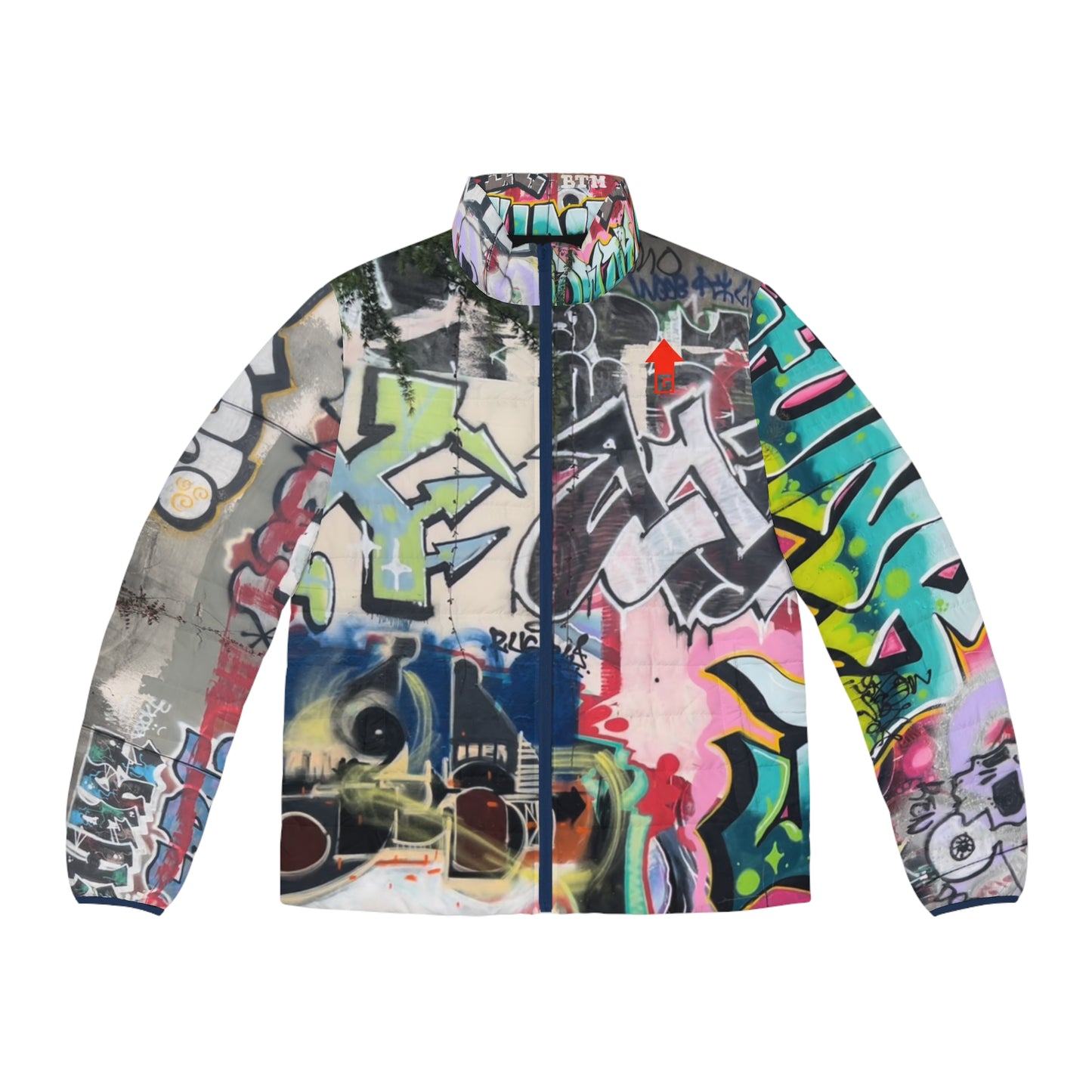 Graffiti Unisex Puffer Jacket (Geared Up Collection)
