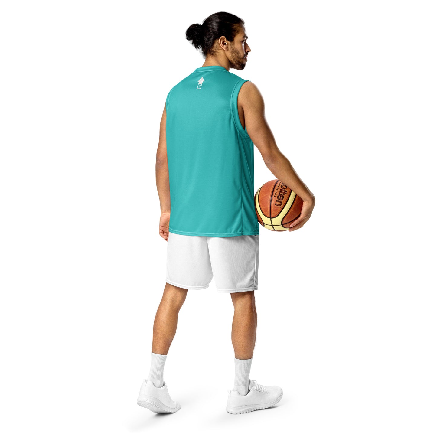 Bear Face Cyan Unisex Basketball Jersey (Geared Up Collection)