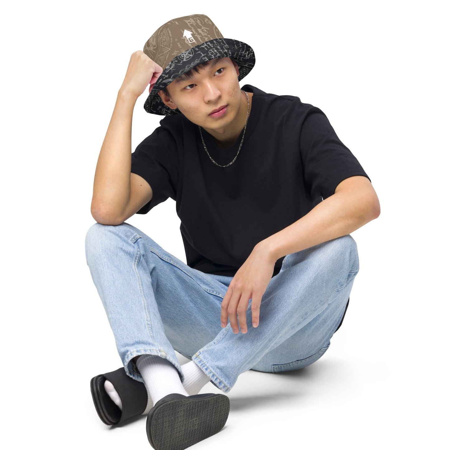 Alchemy Black Brown Reversible Bucket Hat (Geared Up Collection)