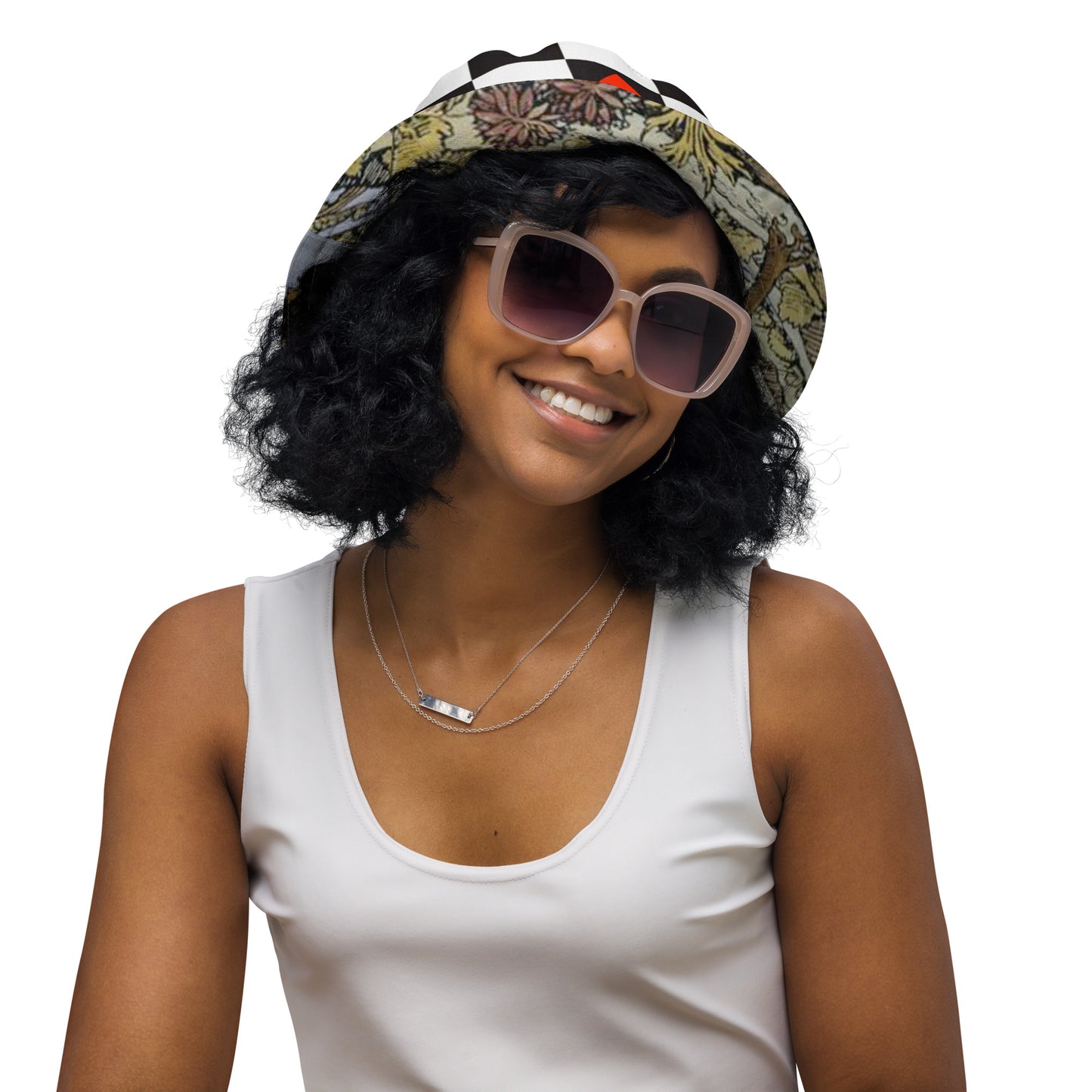 Checkerboard Game Illuminated Reversible Bucket Hat (Geared Up Collection)