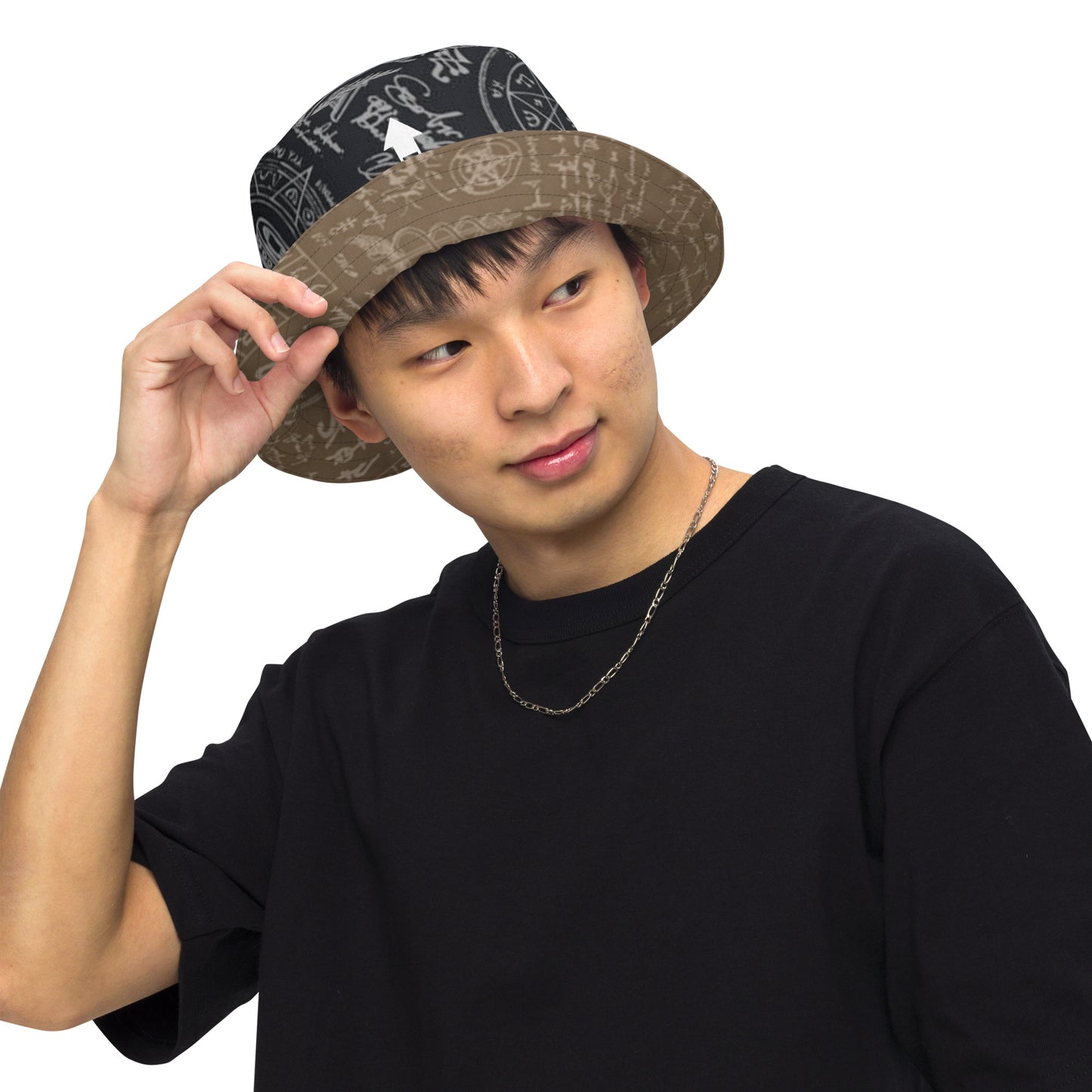 Alchemy Black Brown Reversible Bucket Hat (Geared Up Collection)