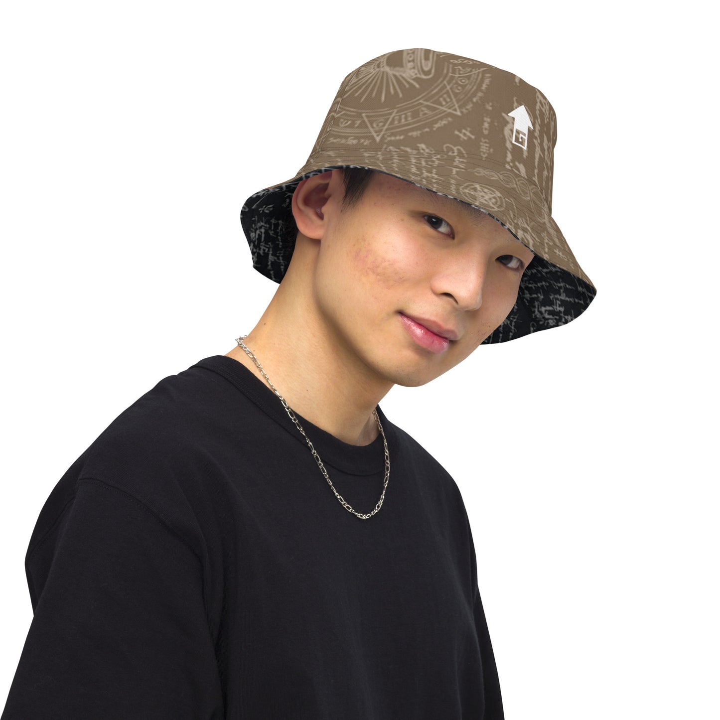 Alchemy Black Brown Reversible Bucket Hat (Geared Up Collection)
