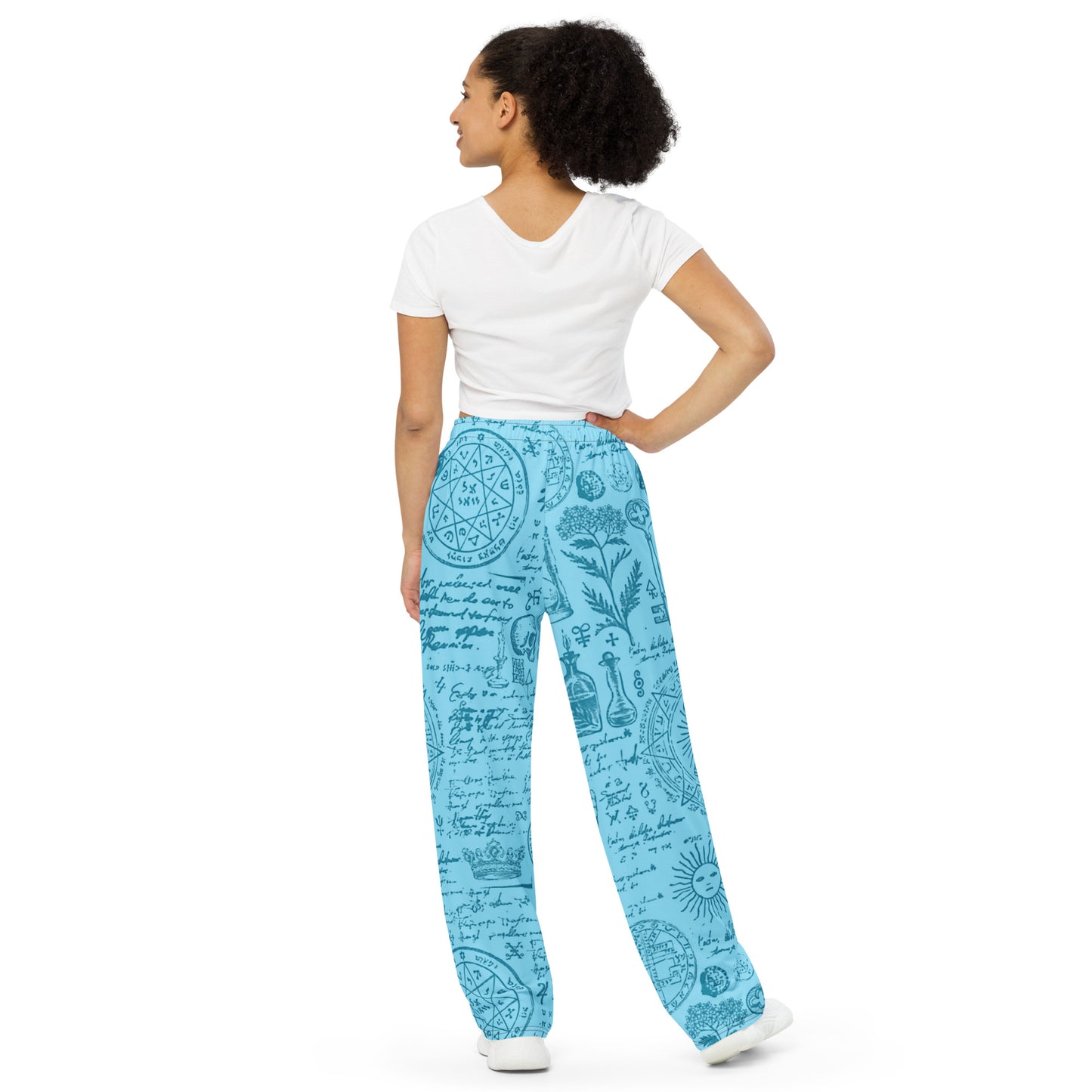 Alchemy Cyan Unisex Wide-Leg Pants (Geared Up Collection)
